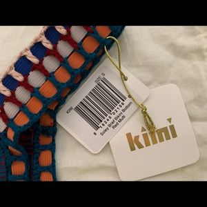 KIINI Small Red multi Bikini  Bottom